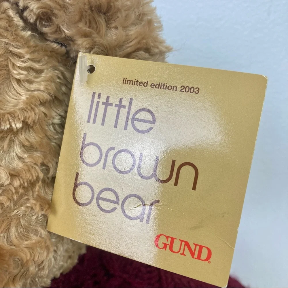 Vintage GUND Bloomingdale's Little Brown Bear 2003 Teddy Stuffed Animal